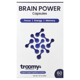 Troomy Nootropics, сила мозга, 60 капсул