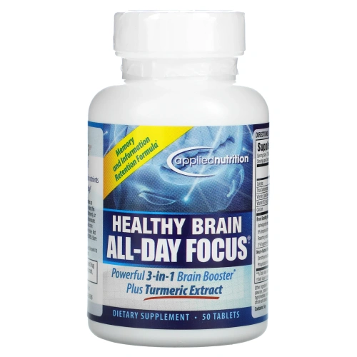 Applied Nutrition, Healthy Brain All-Day Focus, 50 таблеток