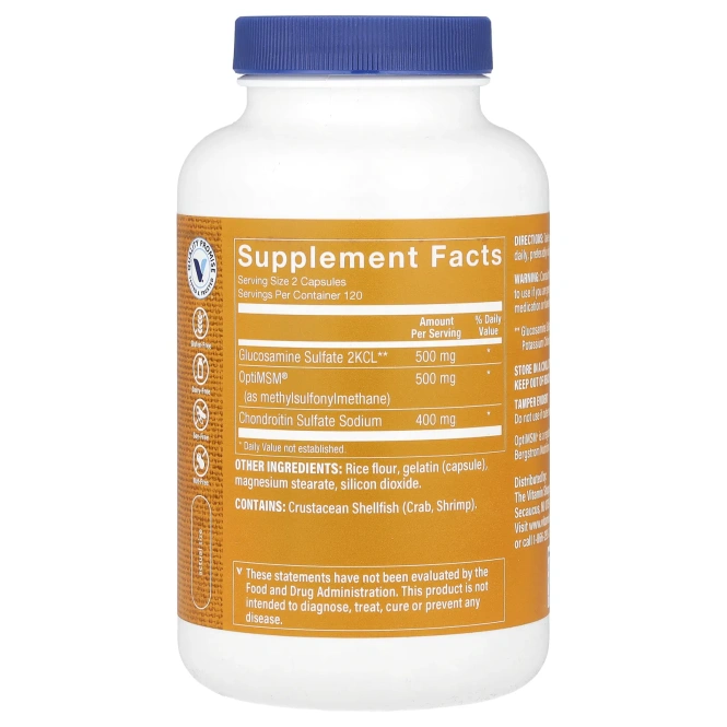 The Vitamin Shoppe, Глюкозамин хондроитин МСМ, 240 капсул
