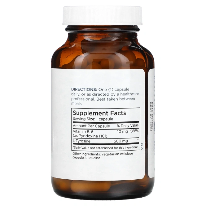 Metabolic Maintenance, L-тирозин, 500 мг, 100 капсул