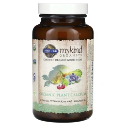 Garden of Life, My Kind Organics, органический растительный кальций, 90 веганских таблеток