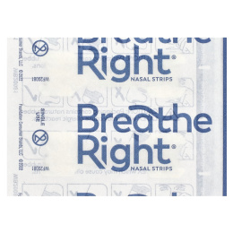 Breathe Right, Полоски для носа, средние / средние, прозрачные, 30 полосок