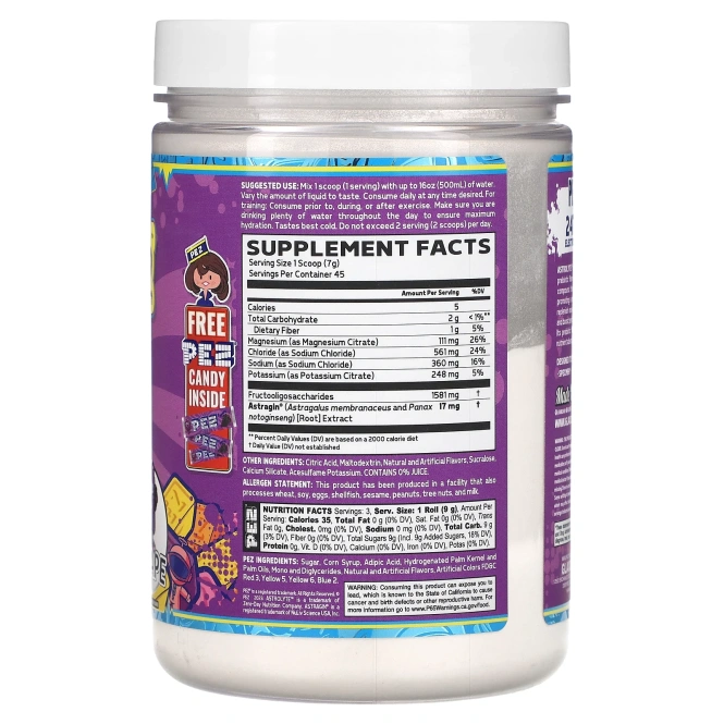 Glaxon, Pez Astrolyte, со вкусом винограда, 315 г (11,1 унции)