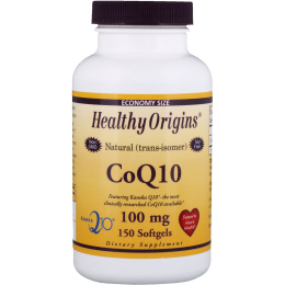 Healthy Origins CoQ10 (Kaneka Q10) 100 мг, 150 желатиновых капсул
