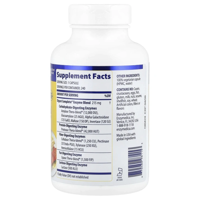 Enzymedica, Digest, 240 капсул