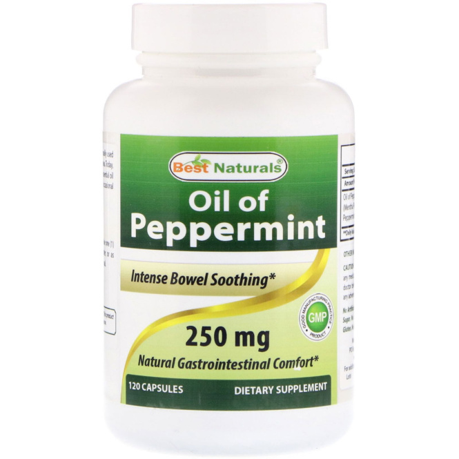 Best Naturals, Peppermint Oil, 250 mg , 120 Capsules