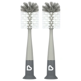 Munchkin, Бутылочная щетка Bristle ™, серая, 2 шт. В упаковке