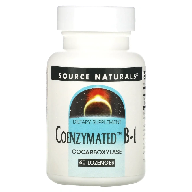 Source Naturals, Коэнзимированный витамин B-1, 60 таблеток