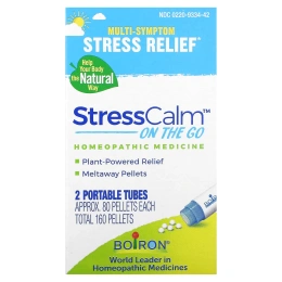Boiron, StressCalm® On the Go, 2 переносных тюбика по 80 гранул