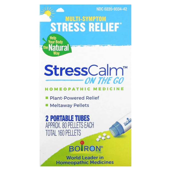 Boiron, StressCalm® On the Go, 2 переносных тюбика по 80 гранул