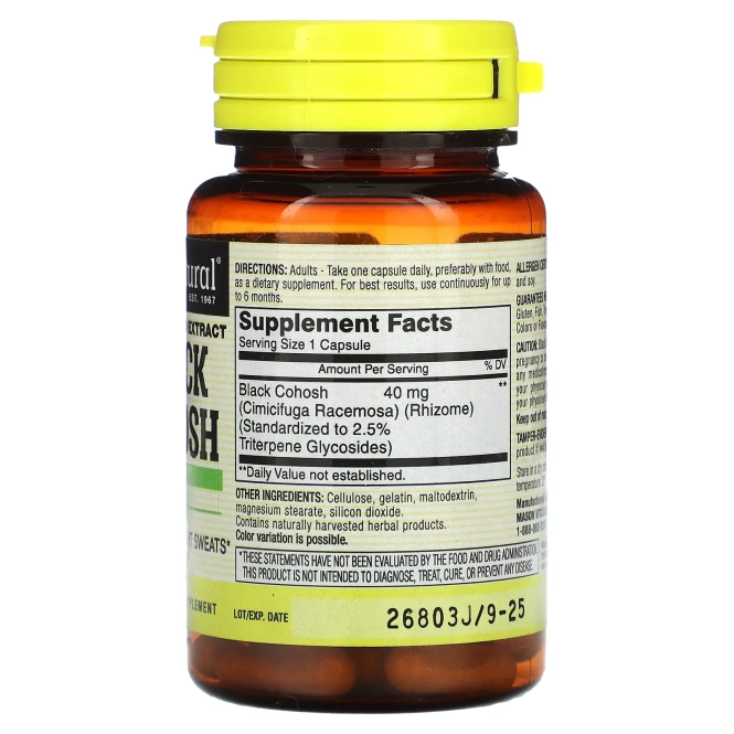 Mason Natural, Воронец кистевидный, стандартизированный экстракт, 60 капсул