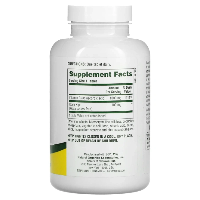 Nature's Plus, Витамин С 180 таблеток