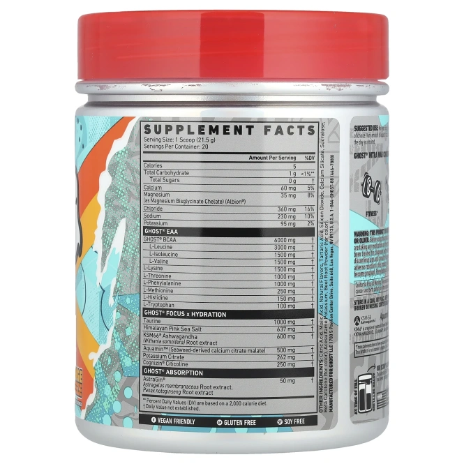 Ghost, Intra, апельсиновый сок, 430 г (15,2 унции)