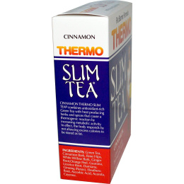 Hobe Labs, Чай для похудения Thermo Slim, формула сжигания жира, корица, 24 пакетика, 48 г