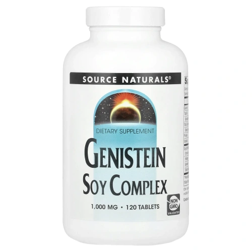 Source Naturals, Генистеин, соевый комплекс, 1,000 мг, 120 таблеток