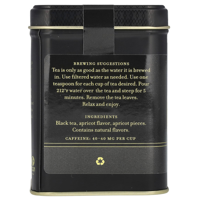 Harney & Sons, черный чай, абрикос, 112 г (4 унции)