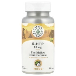 Natural Balance, 5-HTP, 50 мг, 60 вегетарианских капсул