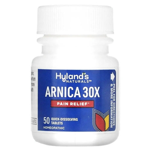 Hyland's Naturals, Арника 30X, 50 Быстрорастворимых таблеток