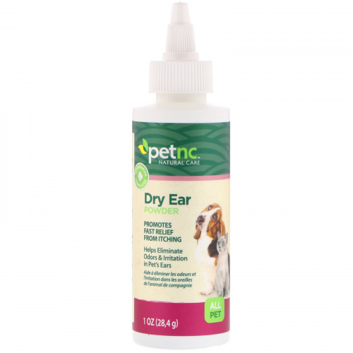 petnc NATURAL CARE, Pet Natural Care, Dry Ear Powder, All Pet, 1 oz (28,4 g)