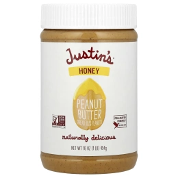 Justin's Nut Butter, Арахисовое масло с медом, 16 унций (454 г)