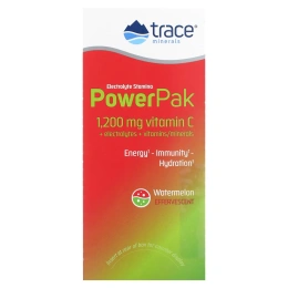 Trace Minerals Research, Trace Minerals Research, Электролит Стамина, Power Pak, арбузная шипучка, 30 пакетиков по 0,19 унц. (5,5 г)