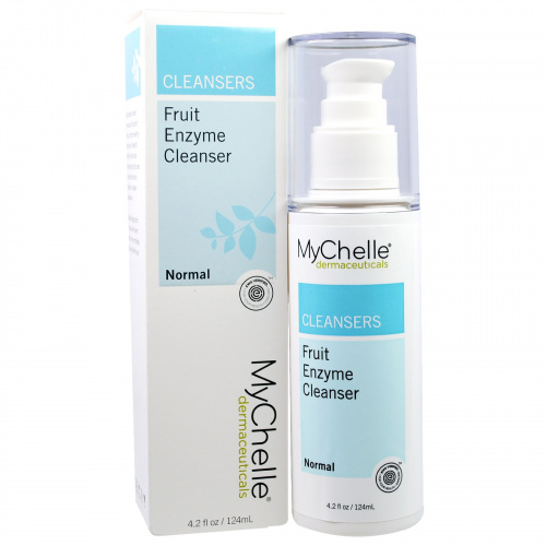 MyChelle Dermaceuticals, Очищающее средство с фруктовыми ферментами, для нормальной кожи, 4,2 жидкой унции (124 мл)