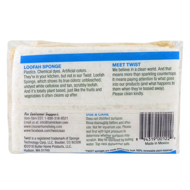 Twist, Губка из люфы #50, 2 шт