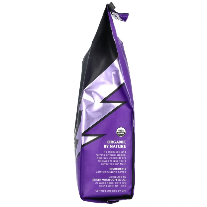 Death Wish Coffee, Молотый, обжаренный эспрессо, 255 г (9 унций)