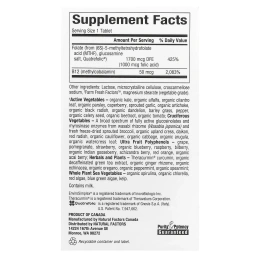 Natural Factors, BioCoenzymated, фолат и B12, метилфолат, 1000 мкг, 60 быстро рассасывающихся таблеток