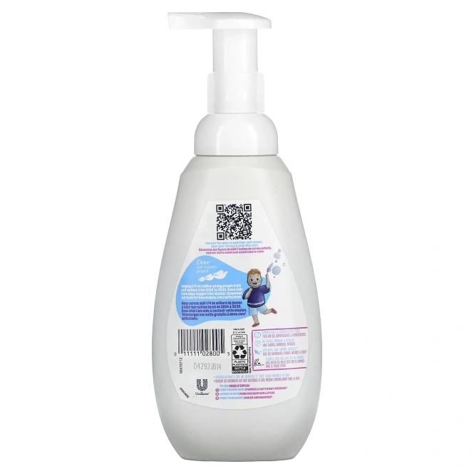 Dove, Kids Care, пенящийся гель для душа, сахарная вата, 400 мл (13,5 жидк. унц.)