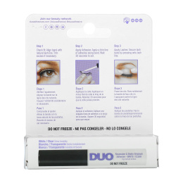 DUO, Striplash-адгезив с розовой водой и биотином, белый / прозрачный, 5 г (0,18 унции)