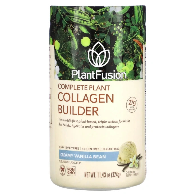 PlantFusion, Комплексная добавка с растительным коллагеном, со вкусом ванили, 324 г