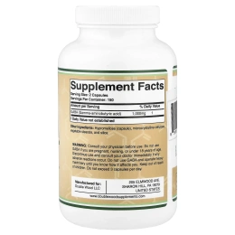 Double Wood Supplements, ГАМК, 300 капсул (500 мг в 1 капсуле)