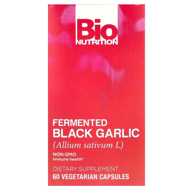 Bio Nutrition, ферментированный черный чеснок, 60 вегетарианских капсул