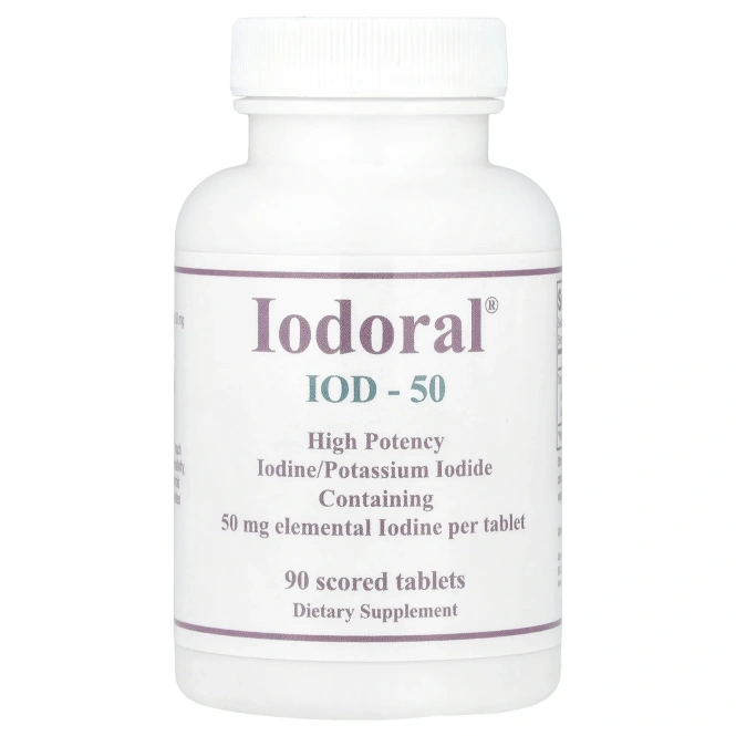 Optimox Corporation, Йодорал, 50 мг, 90 таблеток