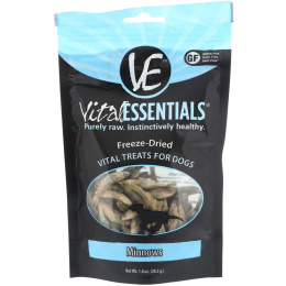 Vital Essentials, Freeze-Dried Treats For Dogs, Minnows, 1.0 oz (28.3 g)