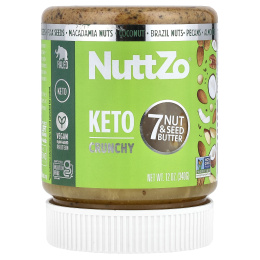 Nuttzo, Keto, масло из 7 орехов и семян, хрустящее, 340 г (12 унций)