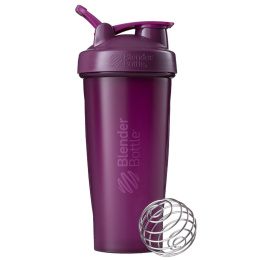 Blender Bottle, Блендерная бутылка, классическая с петлей, сливовая, 28 унций