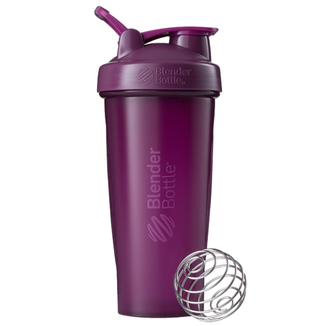 Blender Bottle, Блендерная бутылка, классическая с петлей, сливовая, 28 унций