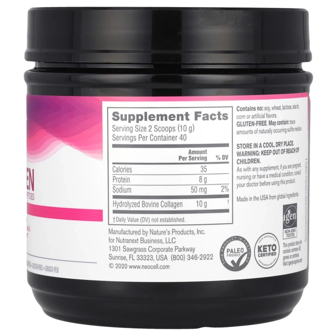 Neocell, Суперколлагеновые пептиды, без добавок, 400 г (14,1 унции)