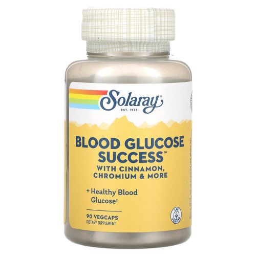 Solaray, Уровень глюкозы в крови 90 вег капсул
