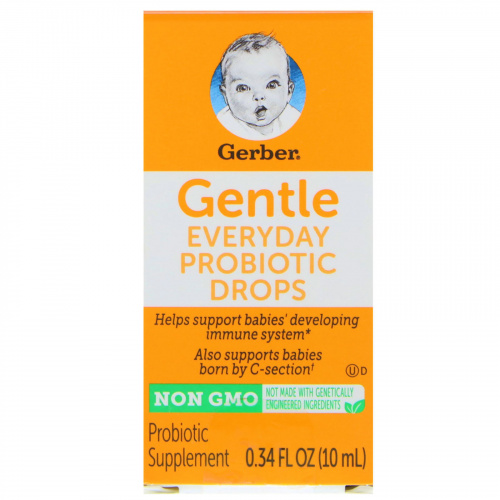 Gerber, Gentle, Everyday Probiotic Drops, 0.34 fl oz (10 ml)