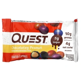 Quest Nutrition, Арахисовые конфеты в шоколадной глазури, 4 упаковки по 49 г (1,73 унции)