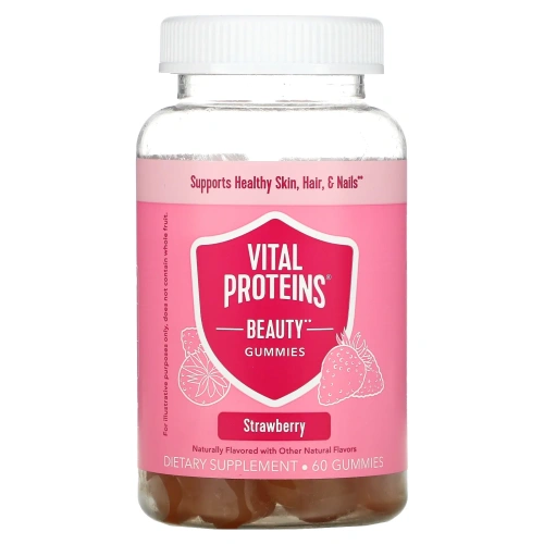 Vital Proteins, Beauty Gummies, клубника, 60 жевательных таблеток