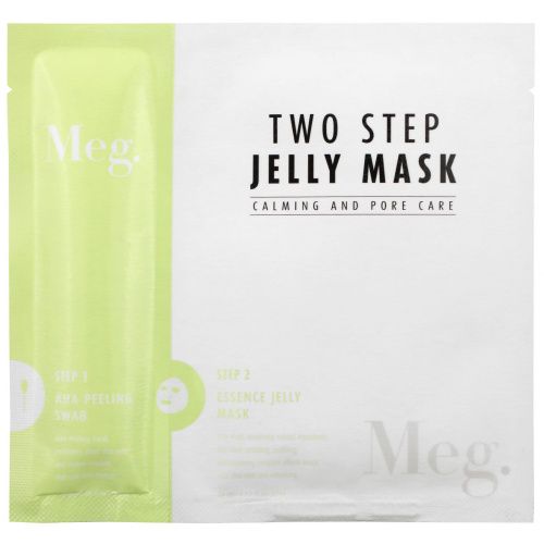 Meg Cosmetics, Two Step Jelly Mask, Calming and Pore Care, 1 Set