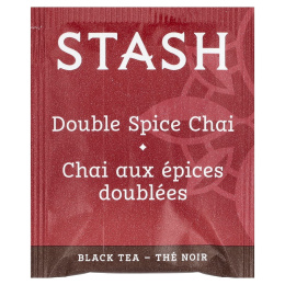 Stash Tea, Black Tea, Чай с двумя специями, 18 чайных пакетиков, 1,1 унции (33 г)