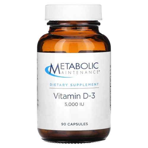Metabolic Maintenance, Витамин D-3, 5,000 МЕ, 90 капсул