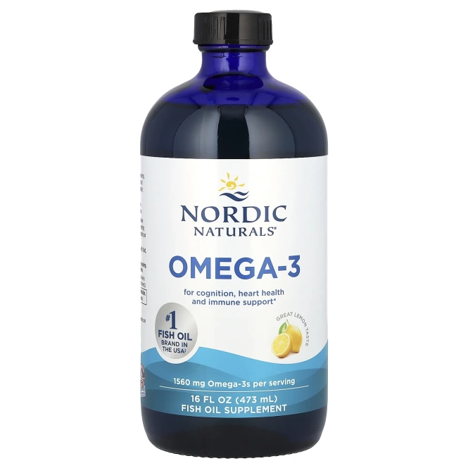 Nordic Naturals, Омега-3 со вкусом лимона, 1560 мг, 473 мл (16 жидк. унций)