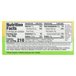 Quantum Energy Square, Кранч с соленым арахисовым маслом, 8 квадратов, 48 г (1,69 унции)