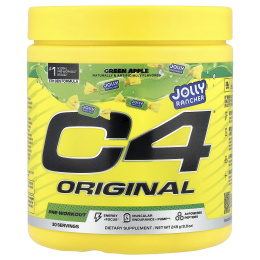 C4 / Cellucor, C4® Original, предтренировочный комплекс, со вкусом зеленого яблока, 249 г (8,8 унции)
